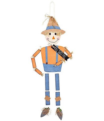 Mud Pie Festive Fall Collection Scarecrow Door Hanger