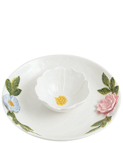 Mud Pie Flower Chip And Dip Set