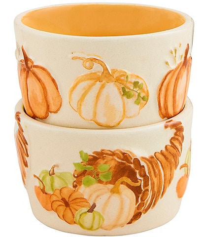 Mud Pie Gather Cornucopia Tidbit Set