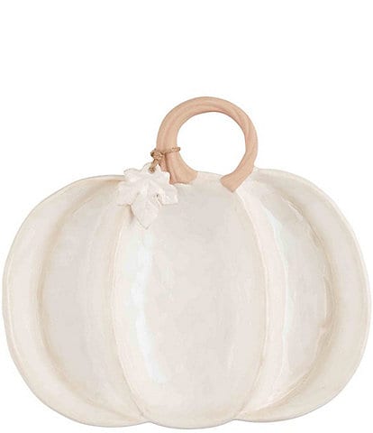 Mud Pie Gather Triple Section Pumpkin Server