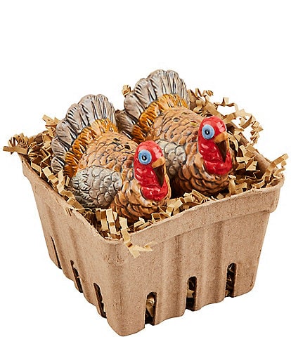 Mud Pie Gather Turkey Salt & Pepper Set