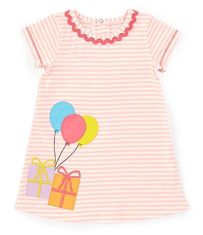 Mud Pie Baby Girls 12-24 Months Short-Sleeve Birthday Girl T-Shirt Dress