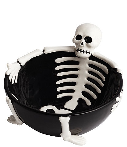 Mud Pie Halloween Collection Skeleton Tidbit Bowl