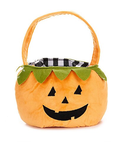 Mud Pie Halloween Light-Up Trick-Or-Treat Plush Treat Bag