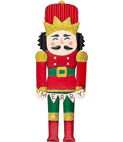 Mud Pie Holiday Collection Nutcracker Metal Door Hanger