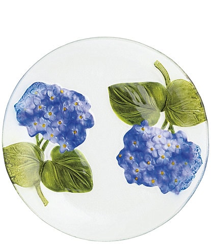 Mud Pie Hydrangea Slump Glass Plate