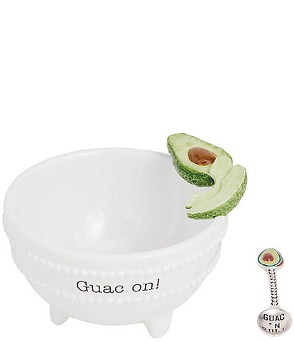 Mud Pie Icon Guac Dip Bowl Set