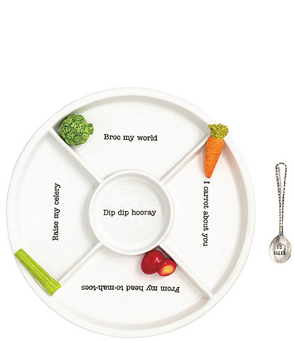 Mud Pie Icon Veggie Tray Set