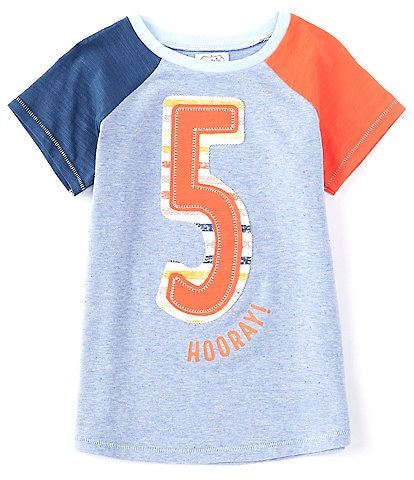 Mud Pie Little Boys 5T Short-Sleeve Boy 5th Birthday Tee