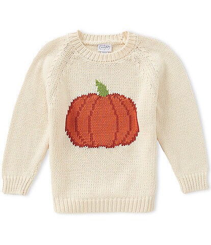 Mud Pie Little Boys Long Sleeve Pumpkin Sweater