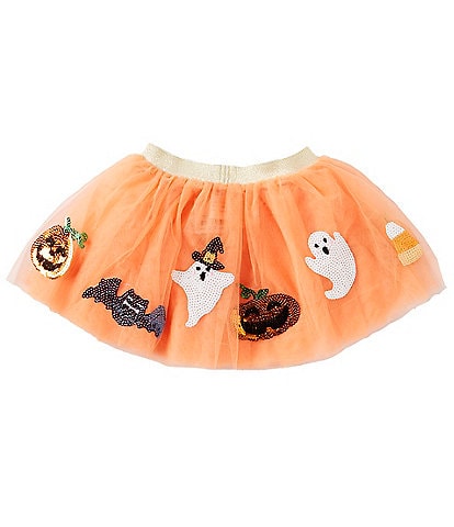 Mud Pie Little Girls 3T-5T Halloween-Themed Mesh Tutu Skirt