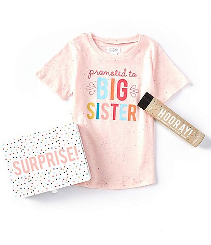 Mud Pie Little Girls Promoted Sibling T-Shirt Gift Set