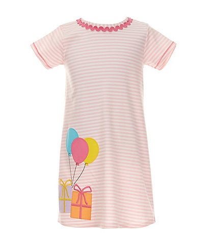 Mud Pie Little Girls Short-Sleeve Birthday Girl T-Shirt Dress
