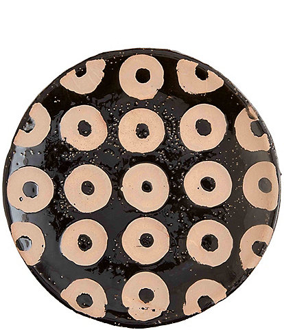 Mud Pie Mercantile Circle Black Terra Platter