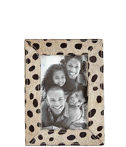 Mud Pie Mercantile Collection Cheetah Print Wood Picture Frame