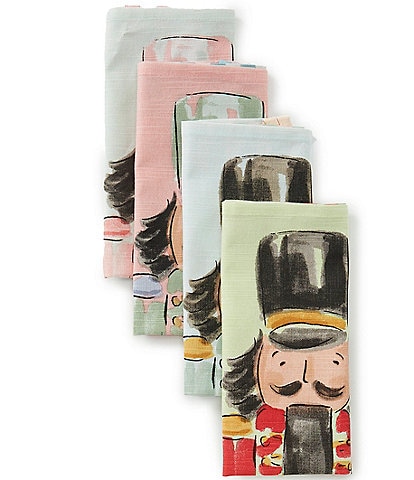 Mud Pie Nutcracker Printed Towel Set