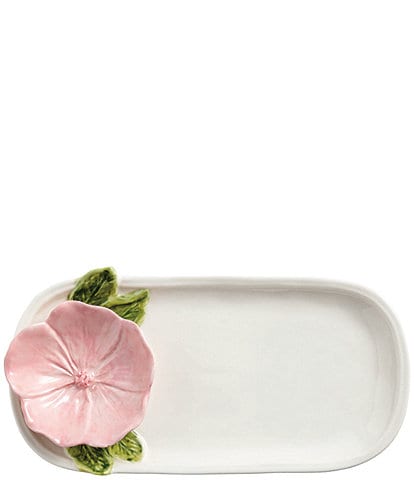 Mud Pie Pink Flower Everything Platter