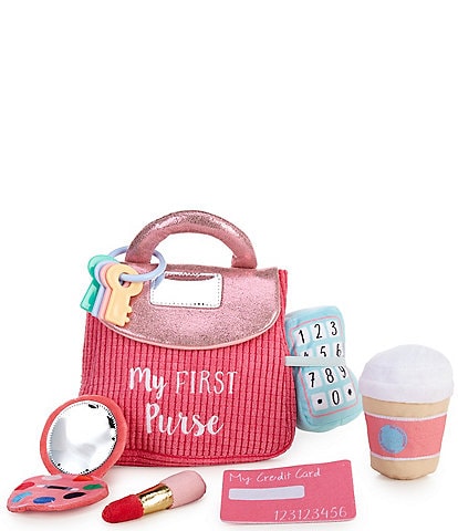 Mud Pie Purse 7-Piece Plush Set
