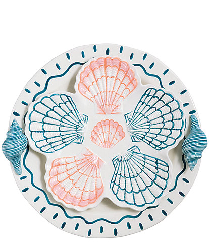 Mud Pie Seashell Nested Platter Set