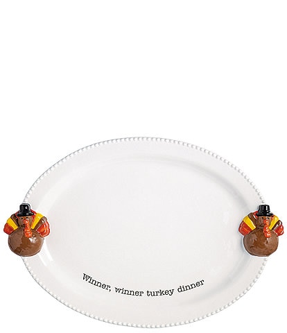 Mud Pie Thanksgiving Collection 'Winner Winner Turkey Dinner' Icon Platter