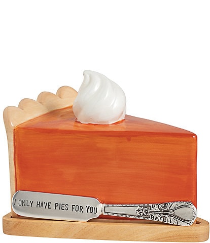 Mud Pie Thanksgiving Figural Pie Butter Cloche