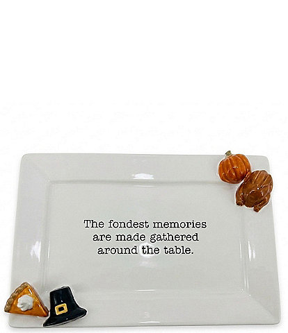 Mud Pie Thanksgiving Icon Sentiment Platter