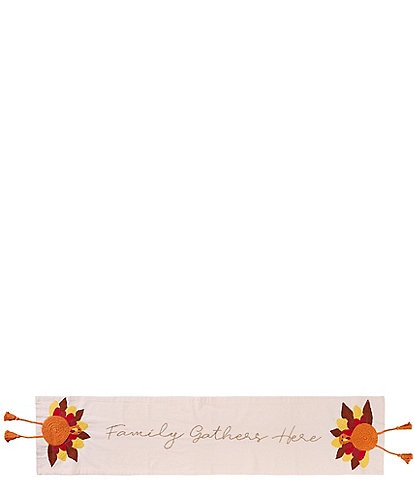 Mud Pie Turkey Dangle Leg Table Runner