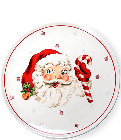 Mud Pie Vintage Santa Dinner Plate