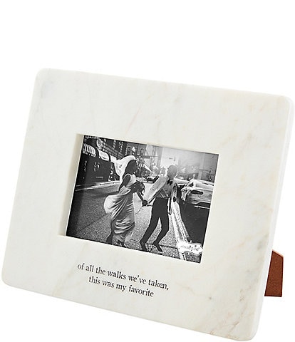 Mud Pie Wedding Collection All The Walk Marble Picture Frame, 4x6