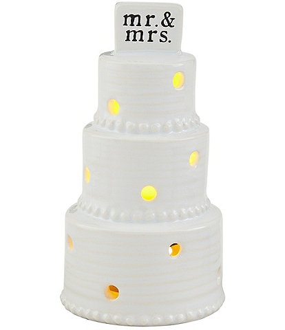 Mud Pie Wedding Collection Cake Light-Up Sound Sitter