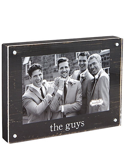 Mud Pie Wedding Collection The Guys Magnetic Acrylic Block Frame. 4x6