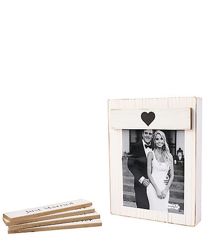 Mud Pie Wedding Event Magnet Wood Picture Frame, 4x6