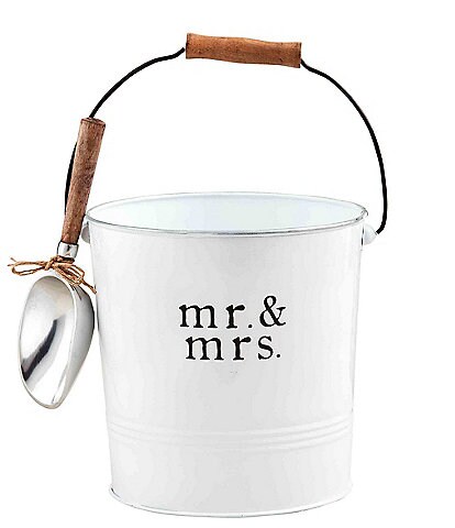 Mud Pie Wedding Mr & Mrs Ice Bucket Set