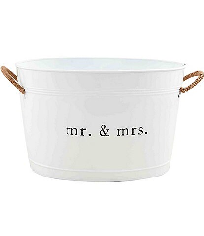 Mud Pie Wedding Mr & Mrs Party Tub