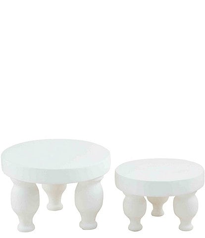 Mud Pie White House Footed Pedestal Riser Set