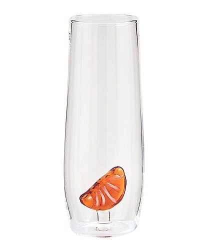 Mud Pie Wine O'Clock Orange Icon Mimosa Glass