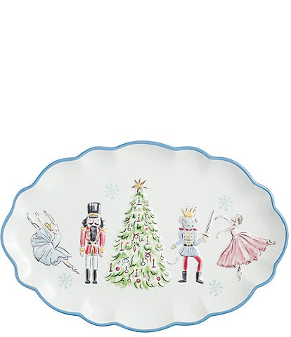 Mud Pie Winter Wonderland Nutcracker Platter