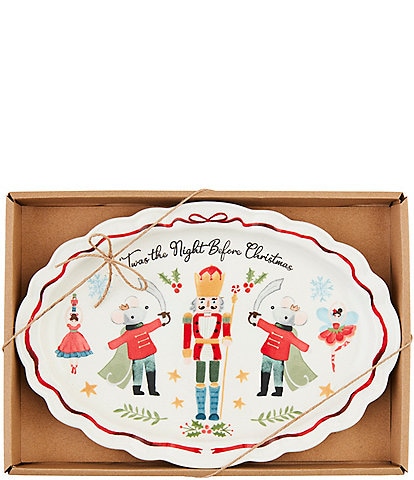 Mud Pie Winter Wonderland Nutcracker Sentiment Platter