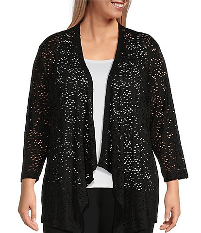 Black Womens Plus-Size Jackets & Blazers | Dillard's