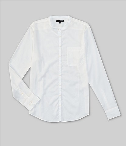 Murano Archive Collection Slim-Fit Mandarin Collar Long-Sleeve Woven Shirt