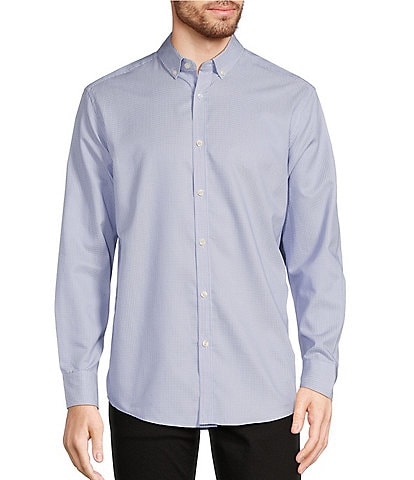 Murano Big & Tall Classic Fit Square Dobby Long Sleeve Woven Shirt