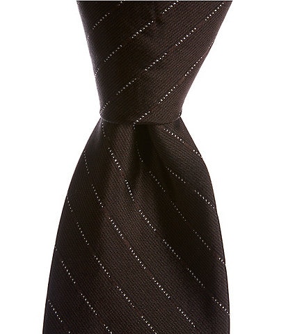 Murano Big & Tall Micro Stripes 3 1/8#double; Silk Tie