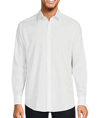 Murano Big & Tall Pattern Jacquard Long Sleeve Woven Shirt