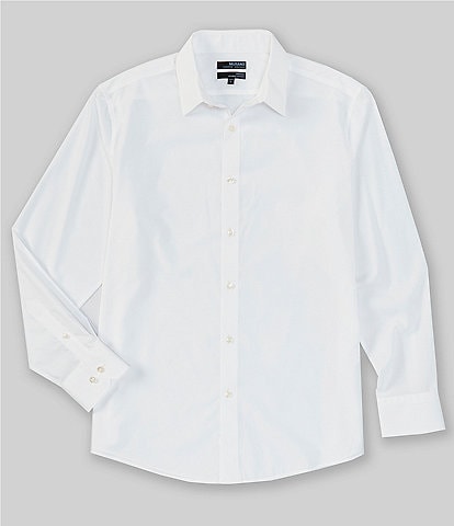 Murano Big & Tall Wardrobe Essentials Solid Long-Sleeve Woven Shirt