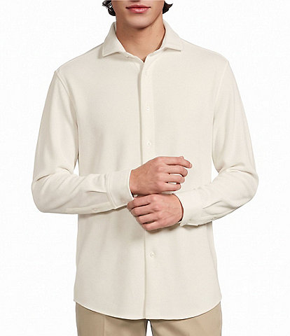 Murano Big & Tall Weekend Edit Waffle Coat Front Shirt