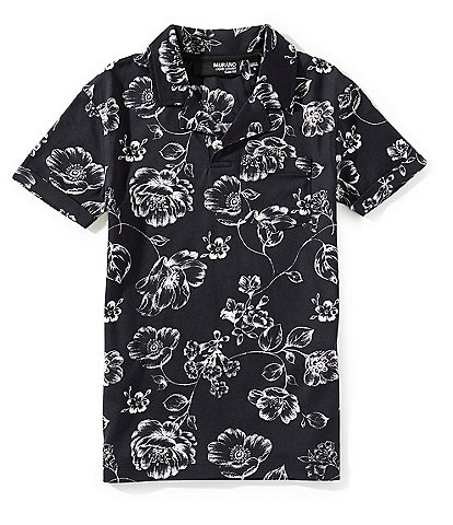 Murano Big Boys 8-20 Liquid Luxury Print Johnny Polo Shirt