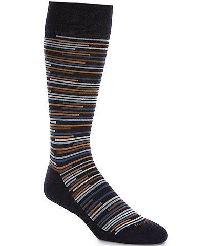 Murano Broken Stripe Crew Length Socks
