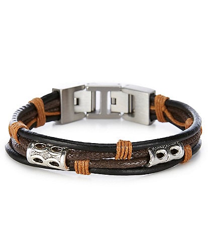 Murano Brown Complex Braid Bracelet