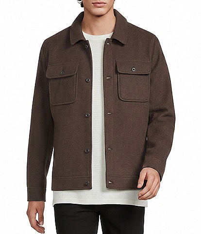 Murano City Stride Button Front Shirt Jacket