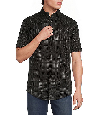 Murano Classic Fit Dobby Dot Short Sleeve Woven Shirt